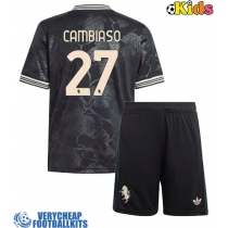 Juventus Andrea Cambiaso #27 Replica Third Minikit 2025-26 Short Sleeve (+ pants)